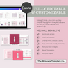 Amethyst Skincare Infographic Fully Editable & Customizable in Canva The Skincare Template Co.