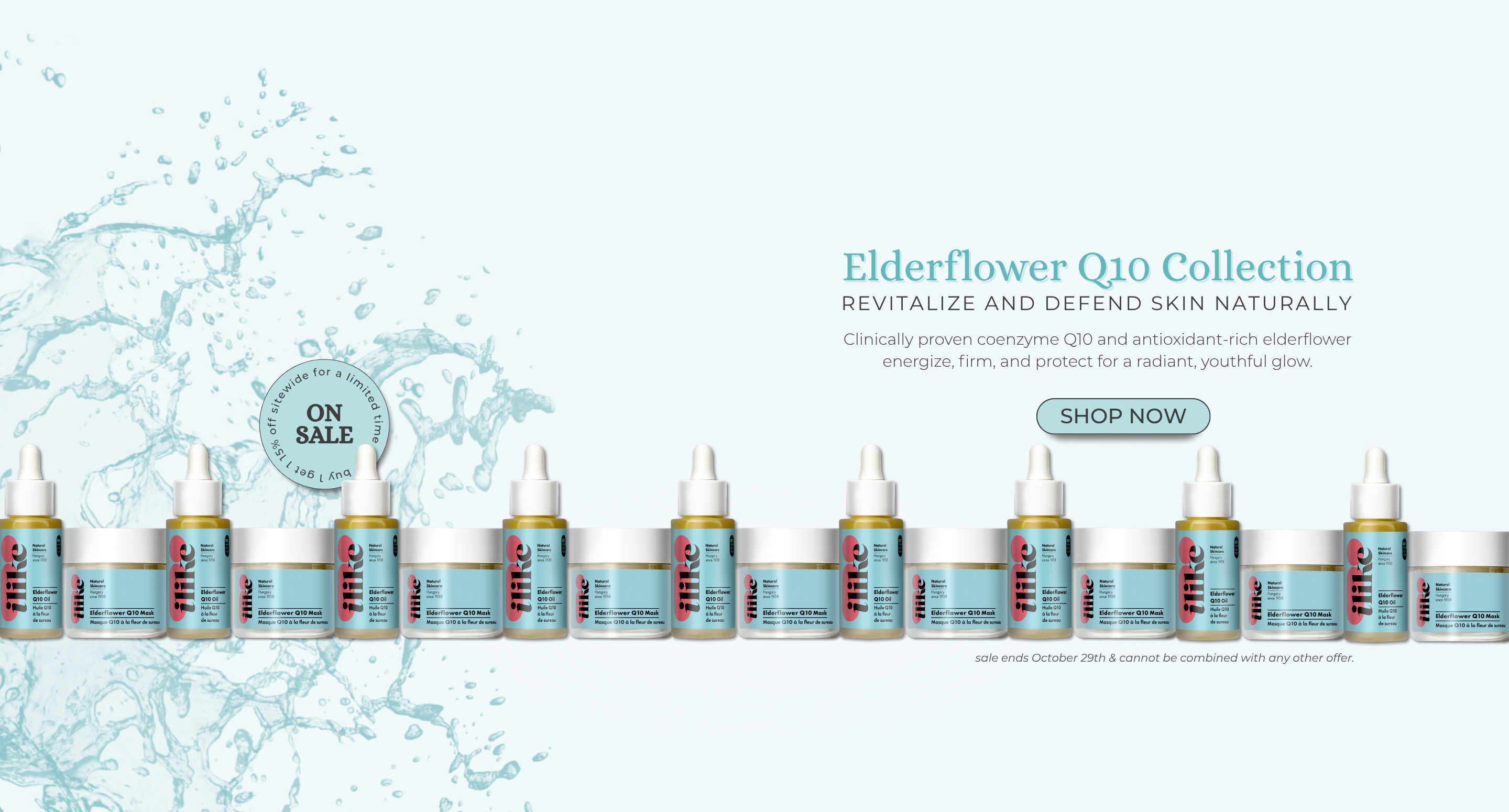 Elderflower Q10 Collection  ilike Natural Skin Care Skinsimply VENDOR Sale October 2025