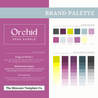 Orchid Skincare Sales Booster Canva Infographics Brand Palette The Skincare Template Co.