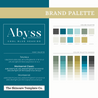 Abyss Skincare Sales Booster Canva Infographics Brand Palette The Skincare Template Co.