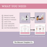 Amethyst Skincare Infographic How to use the templates in Canva The Skincare Template Co.