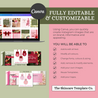 Merry & Bright Fully Editable & Customizable The Skincare Template Co