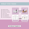 Orchid Skincare Infographic How to use the templates in Canva The Skincare Template Co.