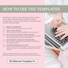 Pink & Co. Infographic How to use the templates The Skincare Template Co
