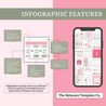 Pink & Co. Infographic Features & Social Feed Sample The Skincare Template Co.