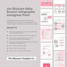 Pink & Co. Portrait Size Benefits | The Skincare Template Co. | Skincare Instagram Social Media Canva Templates for Estheticians, Spas, Clinics & Medical Esthetics