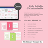 Pink & Co. Portrait Size Fully Editable & Customizable | The Skincare Template Co. | Skincare Instagram Social Media Canva Templates for Estheticians, Spas, Clinics & Medical Esthetics