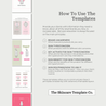 Pink & Co. Portrait Size What You Need | The Skincare Template Co. | Skincare Instagram Social Media Canva Templates for Estheticians, Spas, Clinics & Medical Esthetics