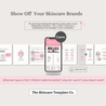 Pink & Co. Portrait Size Show Off Your Skincare Brands Infographics | The Skincare Template Co. | Skincare Instagram Social Media Canva Templates for Estheticians, Spas, Clinics & Medical Esthetics