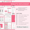 Pink & Co. What's Inside? Canva Template The Skincare Template Co.