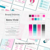 Retro Vivid Portrait Size Brand Palette | The Skincare Template Co. | Skincare Instagram Social Media Canva Templates for Estheticians, Spas, Clinics & Medical Esthetics