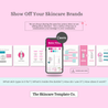 Retro Vivid Portrait Size Show Off Your Skincare Brands Infographics | The Skincare Template Co. | Skincare Instagram Social Media Canva Templates for Estheticians, Spas, Clinics & Medical Esthetics