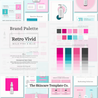 Retro Vivid Square Size Brand Palette | The Skincare Template Co. | Skincare Instagram Social Media Canva Templates for Estheticians, Spas, Clinics & Medical Esthetics