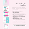 Retro Vivid Square Size How to use the templates | The Skincare Template Co. | Skincare Instagram Social Media Canva Templates for Estheticians, Spas, Clinics & Medical Esthetics