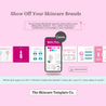 Retro Vivid Square Size Show Off Your Skincare Brands Infographics | The Skincare Template Co. | Skincare Instagram Social Media Canva Templates for Estheticians, Spas, Clinics & Medical Esthetics