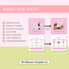 Savannah Skincare Infographic How to use the templates in Canva The Skincare Template Co.