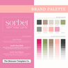 Sorbet Skincare Sales Booster Canva Infographics Brand Palette The Skincare Template Co.