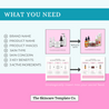 Retro Vivid Skincare Infographic How to use the templates in Canva The Skincare Template Co.