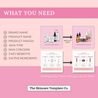Sorbet Skincare Infographic How to use the templates in Canva The Skincare Template Co.