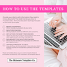 Retro Vivid Skincare Infographic How to use the templates in Canva The Skincare Template Co.
