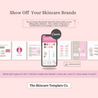 Sorbet Portrait Size Show Off Your Skincare Brands Infographics | The Skincare Template Co. | Skincare Instagram Social Media Canva Templates for Estheticians, Spas, Clinics & Medical Esthetics