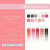 Wild Blossom Skincare Sales Booster Canva Infographics Brand Palette The Skincare Template Co.