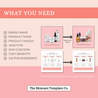 Wild Blossom Skincare Infographic How to use the templates in Canva The Skincare Template Co.