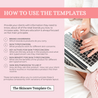 Wild Blossom Infographic How to use the templates The Skincare Template Co.
