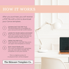 Wild Blossom Website Version How to access your Canva Template The Skincare Template Co.