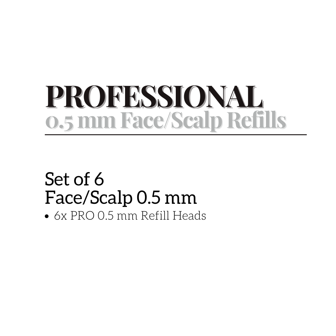 skinVacious Professional 0.5 mm Microneedle Refills Set of 6